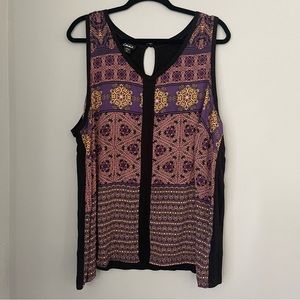 Simply Emma Size 2X Jersey Purple Tank Top